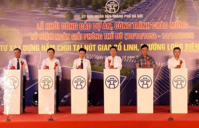 Hà Nội khởi công xây dựng hầm chui tại nút giao Cổ Linh