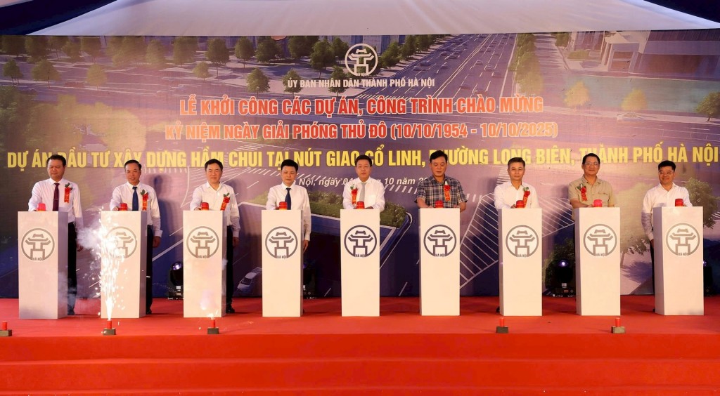 Hà Nội khởi công xây dựng hầm chui tại nút giao Cổ Linh Hà Nội khởi công xây dựng hầm chui tại nút giao Cổ Linh