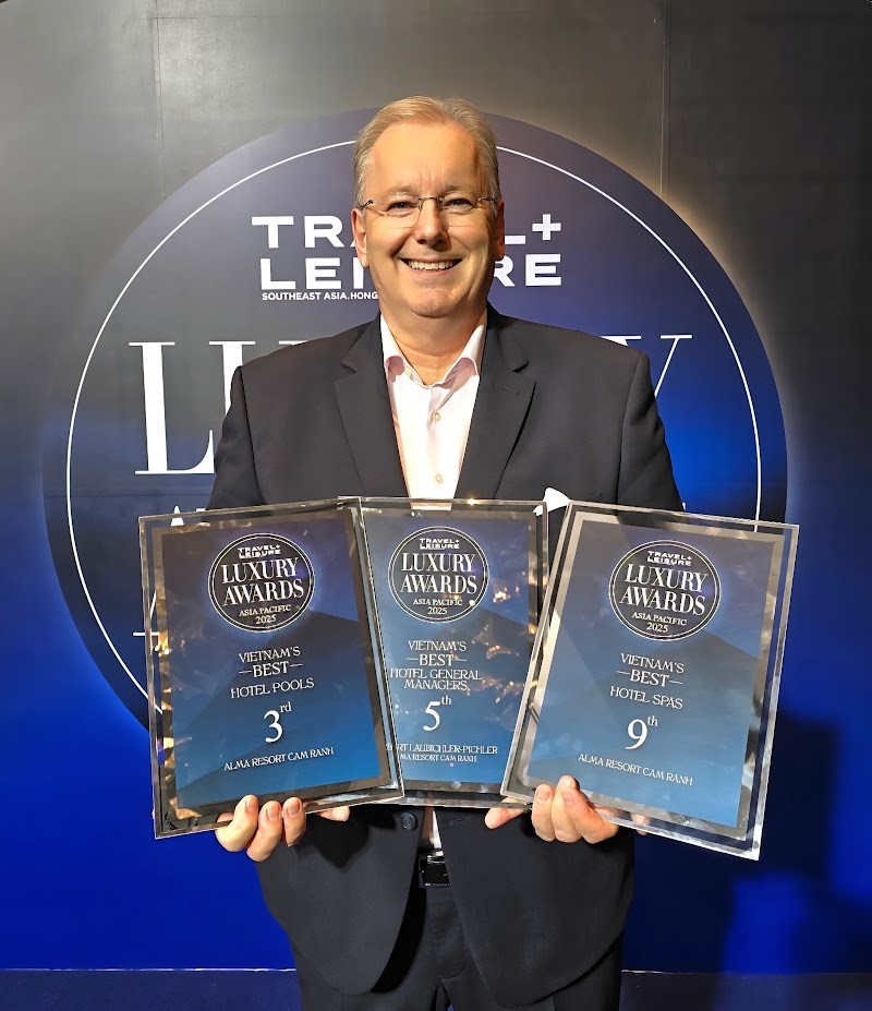 Alma Resort Cam Ranh nhận ba giải thưởng danh giá của Travel + Leisure