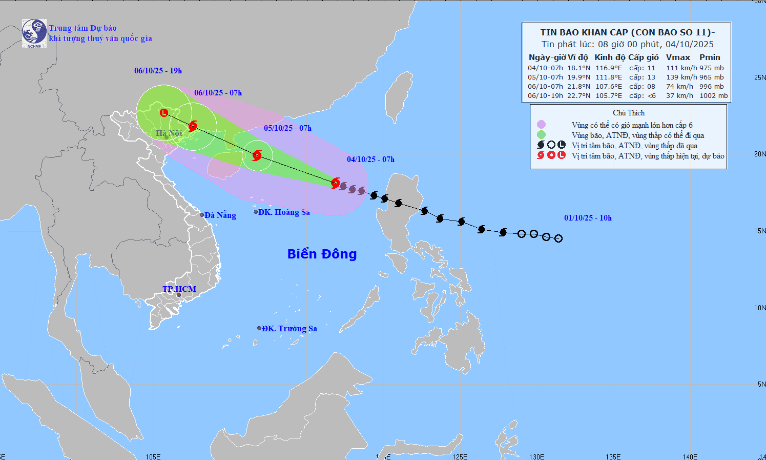 Theo sát diễn biến bão số 11, ứng phó khẩn cấp nguy cơ “thiên tai chồng thiên tai”