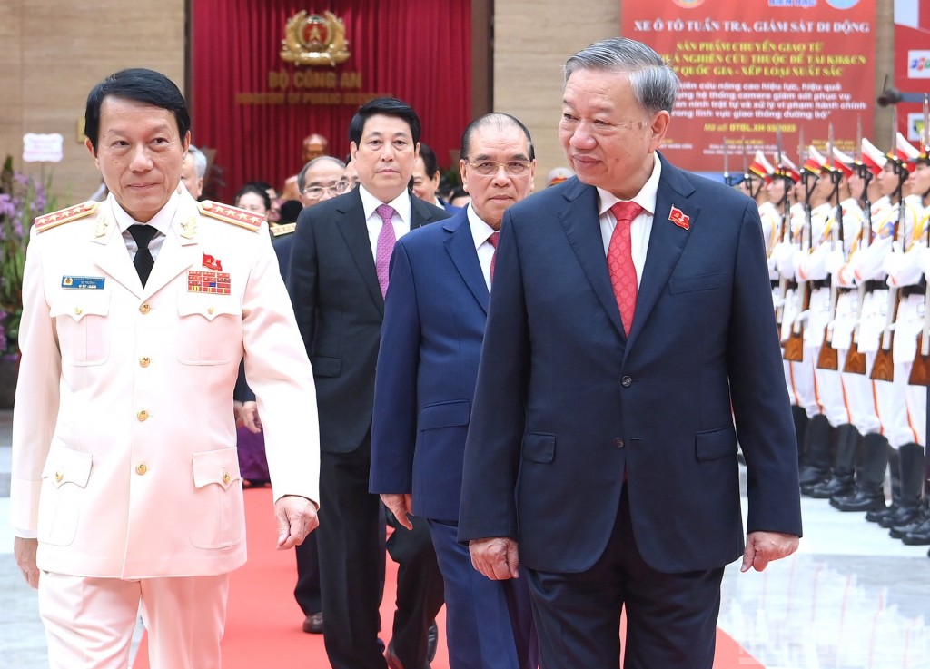 [Ảnh] Tổng Bí thư Tô Lâm dự Đại hội đại biểu Đảng bộ Công an Trung ương lần thứ VIII
