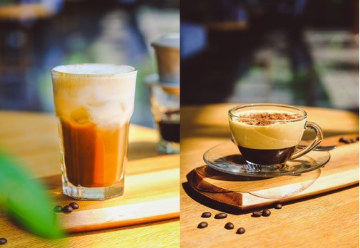 Khách có thể lựa chọn một trong bốn loại cà phê đặc trưng là cà phê đen, cà phê sữa, bạc xỉu và cà phê muối. 