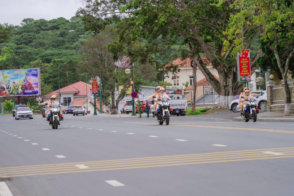 Lực lượng Công an Lâm Đồng quyết tâm đảm bảo an ninh an toàn tuyệt đối trước, trong và sau Đại hội