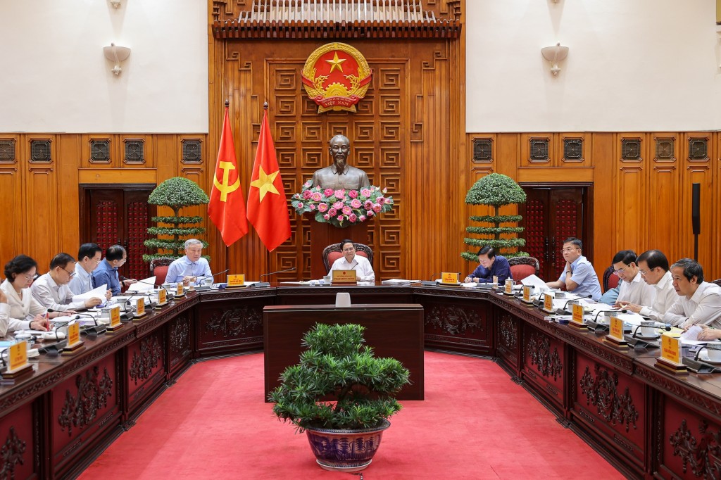 Đồng chí Phạm Minh Chính, Ủy viên Bộ Chính trị, Bí thư Đảng ủy Chính phủ, Thủ tướng Chính phủ chủ trì cuộc họp của Ban Thường vụ Đảng ủy Chính phủ về một số nội dung quan trọng - Ảnh: VGP/Nhật Bắc Đồng chí Phạm Minh Chính, Ủy viên Bộ Chính trị, Bí thư Đảng ủy Chính phủ, Thủ tướng Chính phủ chủ trì cuộc họp của Ban Thường vụ Đảng ủy Chính phủ về một số nội dung quan trọng - Ảnh: VGP/Nhật Bắc