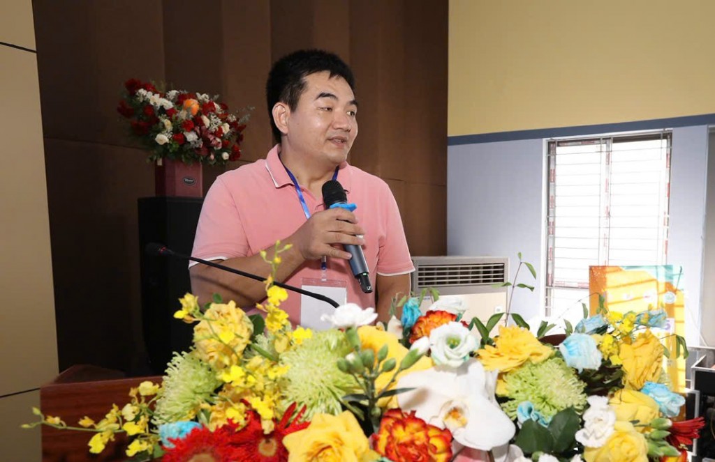 PGS-TS Nguyễn Cao Khang – đại diện Hội Vật lý Việt Nam chia sẻ tại lễ Khai mạc PGS-TS Nguyễn Cao Khang – đại diện Hội Vật lý Việt Nam chia sẻ tại lễ Khai mạc