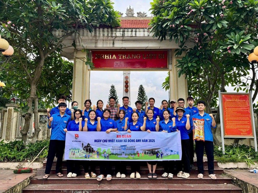 Tuổi trẻ xã Đông Anh ra quân Ngày Chủ nhật xanh Tuổi trẻ xã Đông Anh ra quân Ngày Chủ nhật xanh