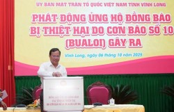 Vĩnh Long phát động ủng hộ đồng bào bị ảnh hưởng bão số 10