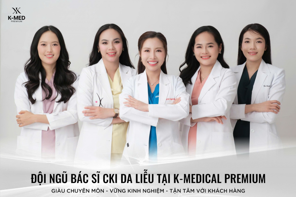 Các bác sĩ chuyên khoa Da liễu tại K-MED luôn đặt sự an toàn và hiệu quả điều trị lên hàng đầu.