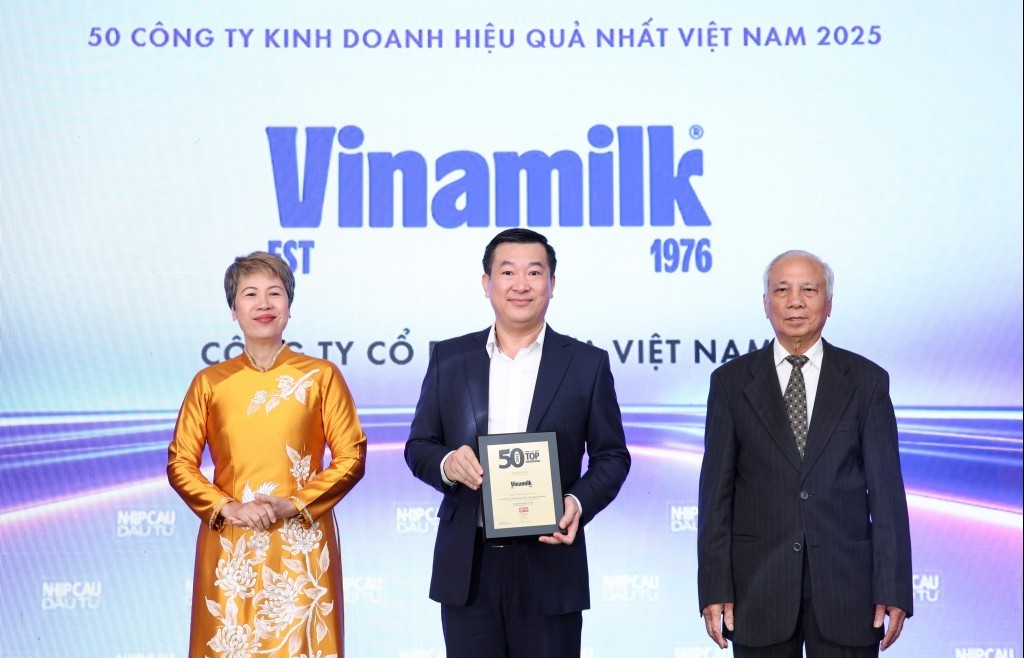 Vinamilk khẳng định bản lĩnh tiên phong qua Bảng xếp hạng TOP50 năm 2025