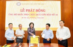 Ngân hàng Nhà nước phát động ủng hộ đồng bào khắc phục thiệt hại sau bão số 10
