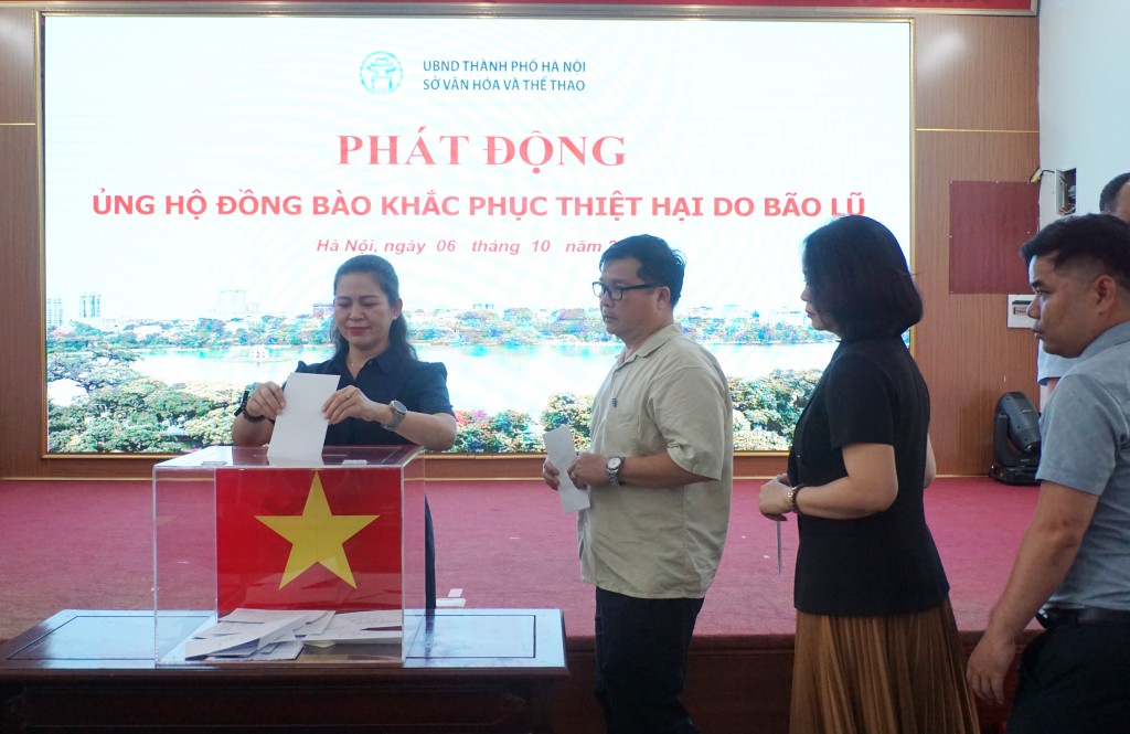 Sở VH&TT Hà Nội phát động ủng hộ đồng bào, khắc phục thiệt hại do bão lũ