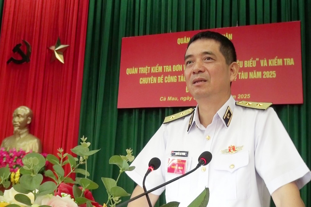 Phó Đô đốc Nguyễn An Phong quán triệt nội dung kiểm tra