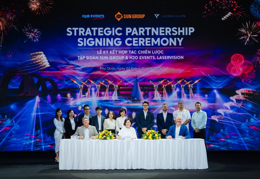 Sun Group chính thức ký hợp tác chiến lược với H2O Events và LaserVision