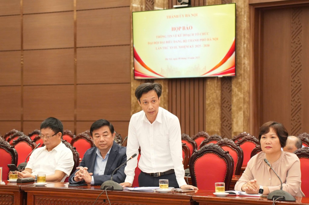 Đại hội Đảng bộ TP Hà Nội lần thứ XVIII diễn ra từ 15-17/10