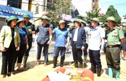 Phó Thủ tướng Hồ Đức Phớc kiểm tra công tác ứng phó, khắc phục hậu quả mưa lũ tại Lạng Sơn