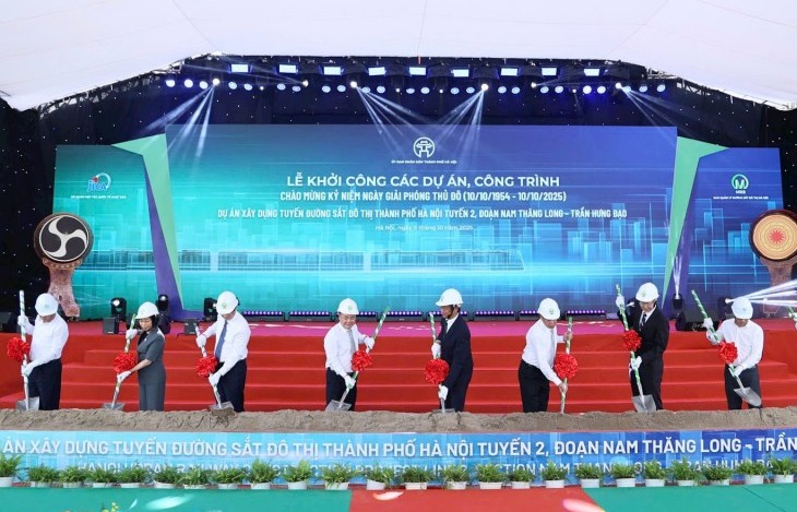Khởi công xây dựng tuyến metro số 2 Nam Thăng Long- Trần Hưng Đạo