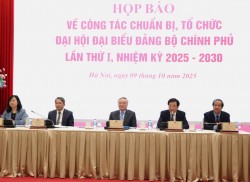Họp báo về công tác chuẩn bị, tổ chức Đại hội Đại biểu Đảng bộ Chính phủ lần thứ 1