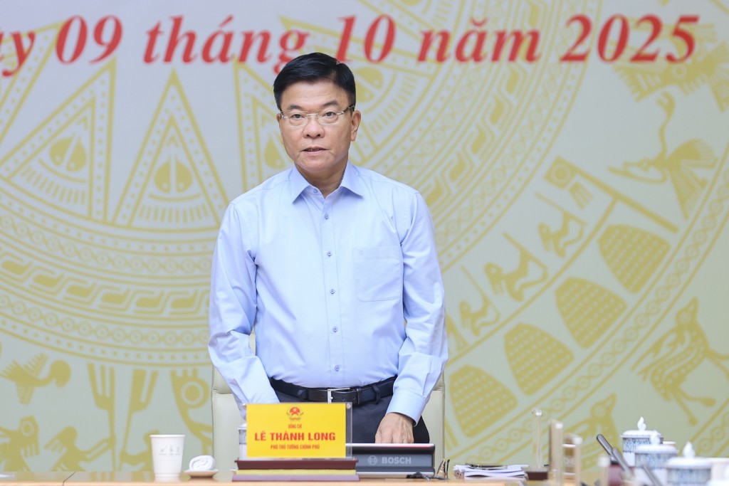 Phó Thủ tướng Lê Thành Long phát biểu tại hội nghị - Ảnh: VGP/Nhật Bắc