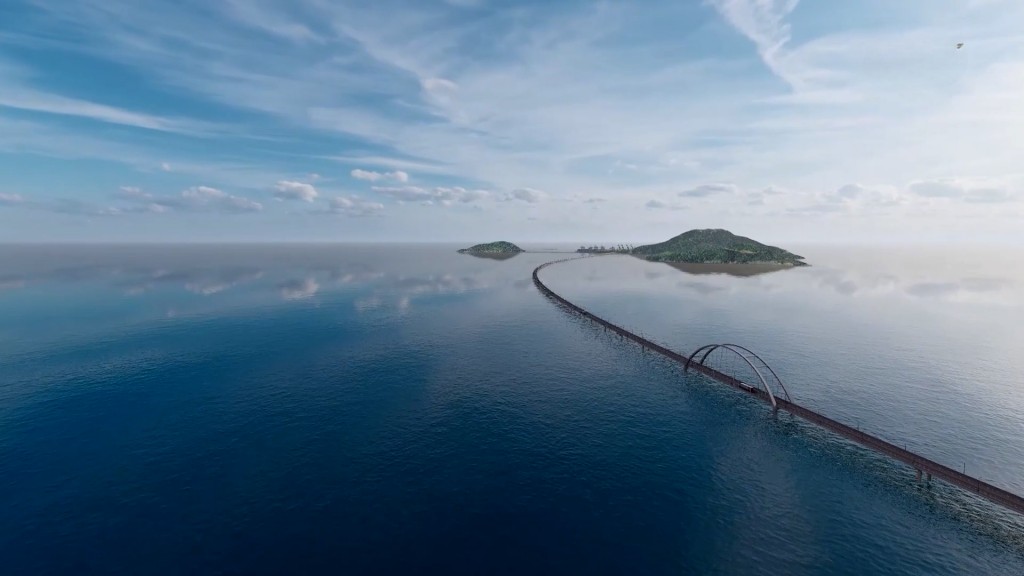 Tuyến đường ra đảo Hòn Khoai sẽ được xây dựng theo tiêu chuẩn cầu vượt biển, dài khoảng 18 km, quy mô bốn làn xe, tốc độ thiết kế 80 km/h, tổng mức đầu tư 25.700 tỷ đồng.