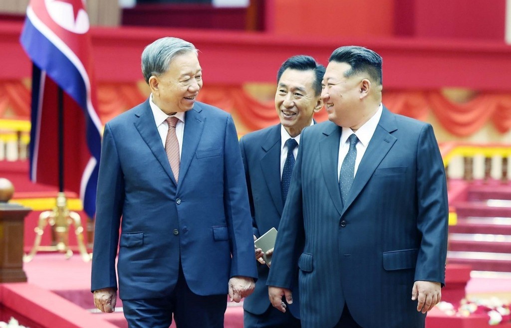 [Chùm ảnh] Lễ đón Tổng Bí thư Tô Lâm thăm cấp Nhà nước tới Cộng hòa Dân chủ Nhân dân Triều Tiên