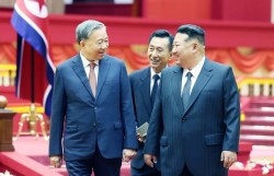 [Chùm ảnh] Lễ đón Tổng Bí thư Tô Lâm thăm cấp Nhà nước tới Cộng hòa Dân chủ Nhân dân Triều Tiên