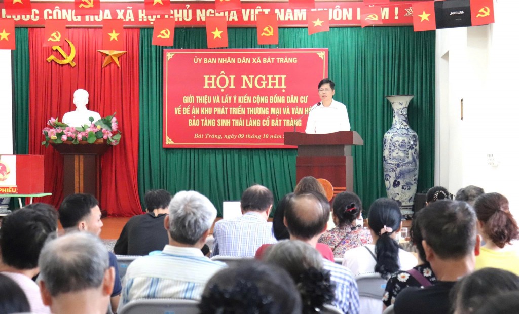 Xã Bát Tràng triển khai lấy ý kiến cộng đồng dân cư