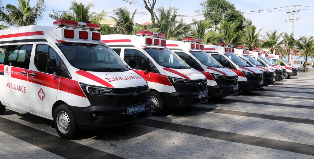 Xe cứu thương phục vụ Cơ sở cấp cứu ngoại viện Phú Quốc