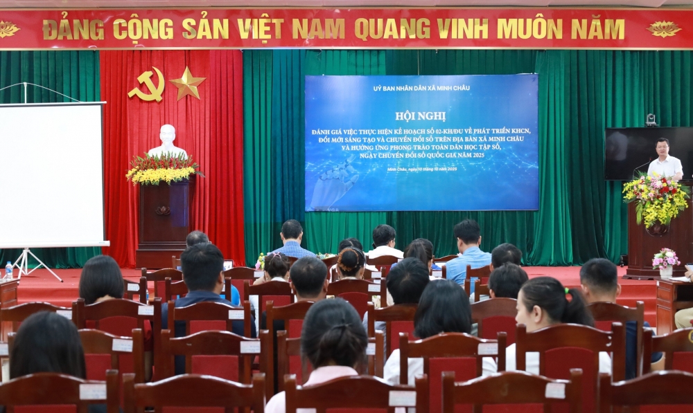 Xã Minh Châu quyết tâm lấy công nghệ làm động lực phát triển