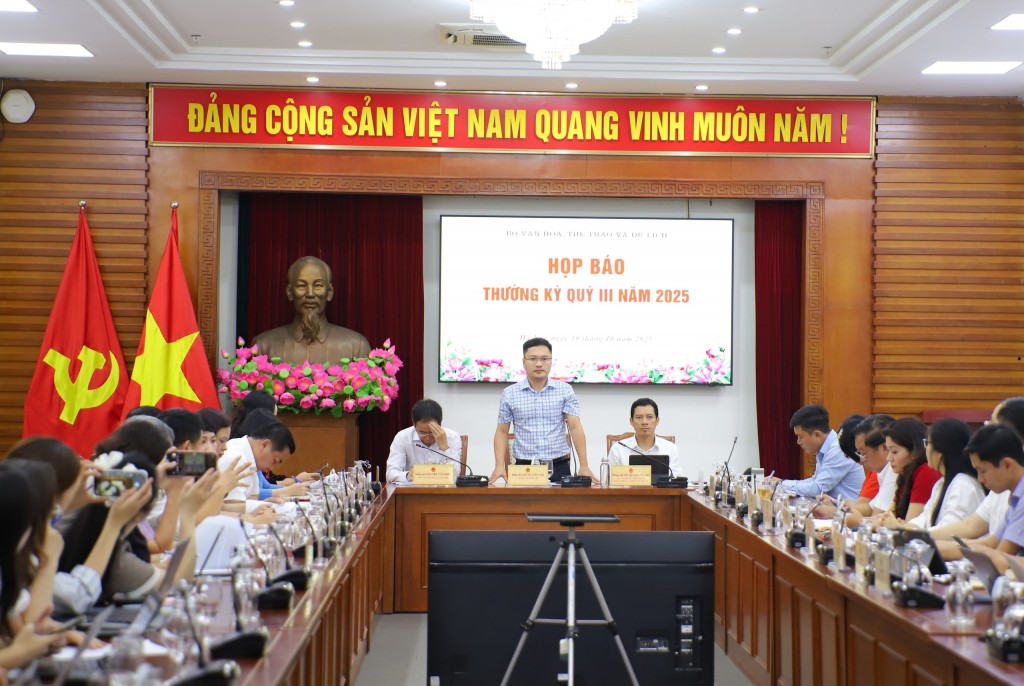 Bộ VHTTDL tổ chức buổi họp báo thường kỳ Quý III năm 2025