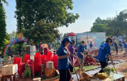 Tình nguyện Thủ đô đến Thái Nguyên, Lạng Sơn giúp dân sau lũ