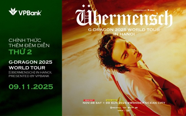 Chủ thẻ VPBank MasterCard được mua vé sớm đêm diễn của G-DRAGON