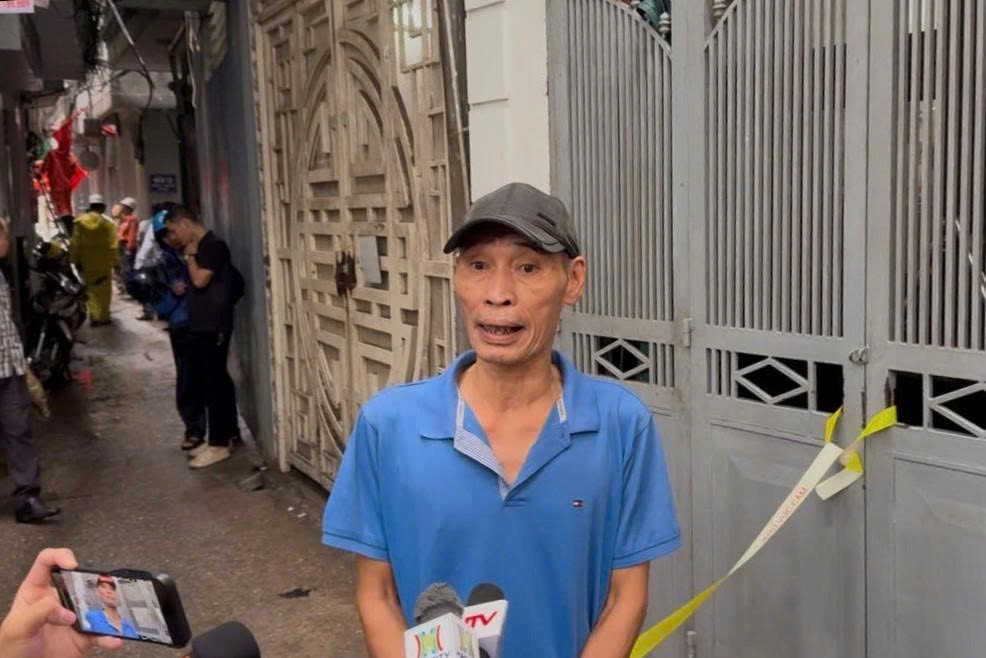 Ông Phạm Văn Thành, một người dân sống cách nhà nạn nhân khoảng 30m vẫn chưa hết bàng hoàng, kể lại sự việc