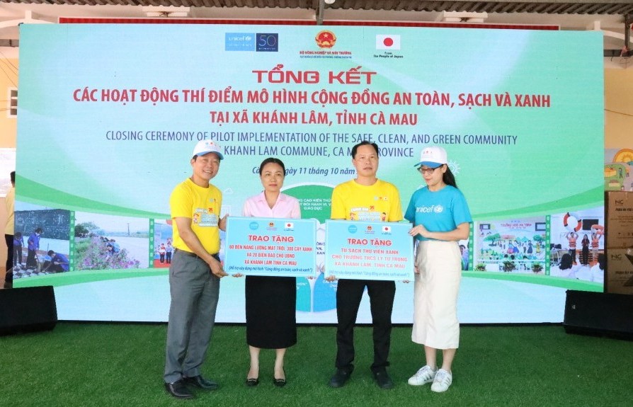 Mô hình “Cộng đồng an toàn, sạch và xanh” ứng phó thiên tai