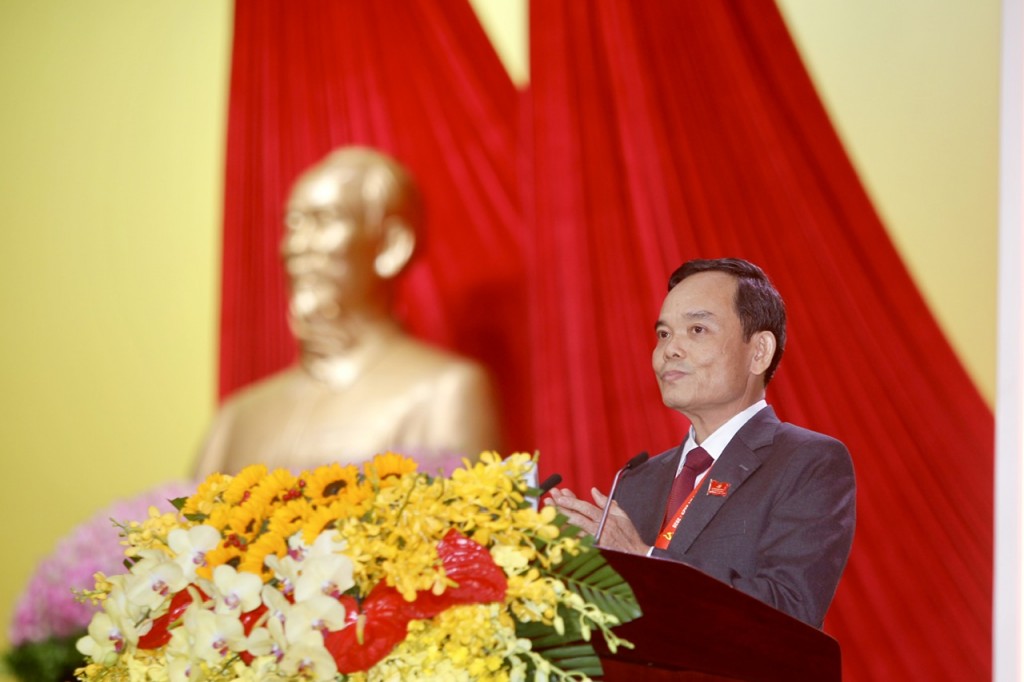 Bí thư Thành uỷ TP Hồ Chí Minh Trần Lưu Quang phát biểu tại phiên trù bị