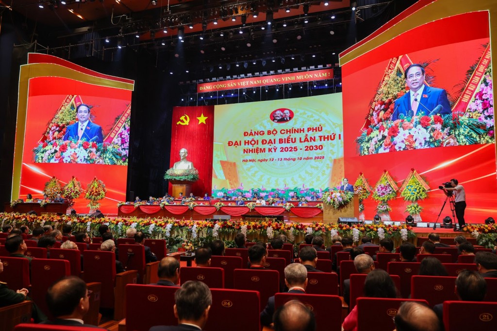 Thủ tướng Chính phủ Phạm Minh Chính tuyên bố khai mạc Đại hội đại biểu Đảng bộ Chính phủ lần thứ nhất, nhiệm kỳ 2025-2030 - Ảnh: VGP/Nhật Bắc Thủ tướng Chính phủ Phạm Minh Chính tuyên bố khai mạc Đại hội đại biểu Đảng bộ Chính phủ lần thứ nhất, nhiệm kỳ 2025-2030 - Ảnh: VGP/Nhật Bắc