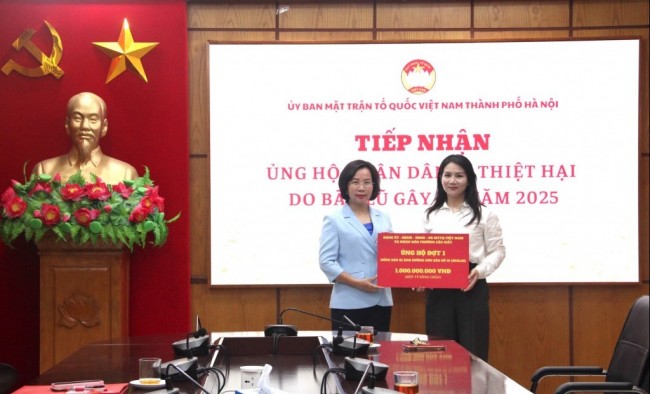 Tiếp nhận ủng hộ Nhân dân bị thiệt hại do bão lũ