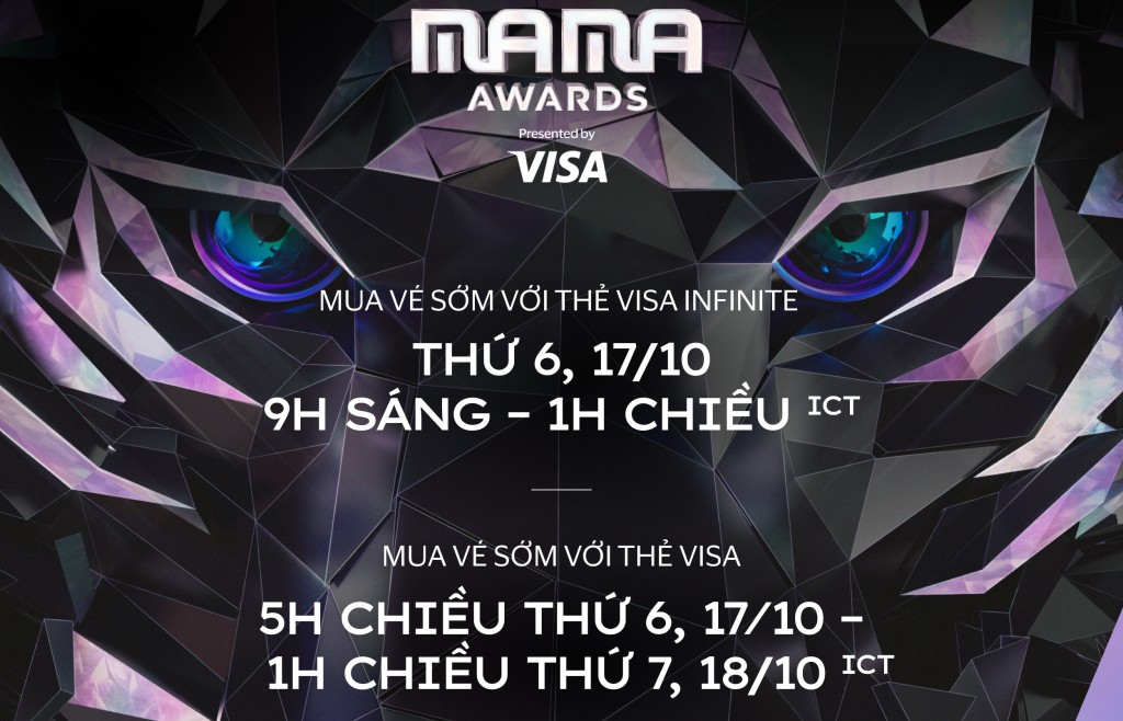 Chủ thẻ Visa toàn cầu được ưu tiên mua vé sớm tham dự Lễ trao giải 2025 MAMA AWARDS