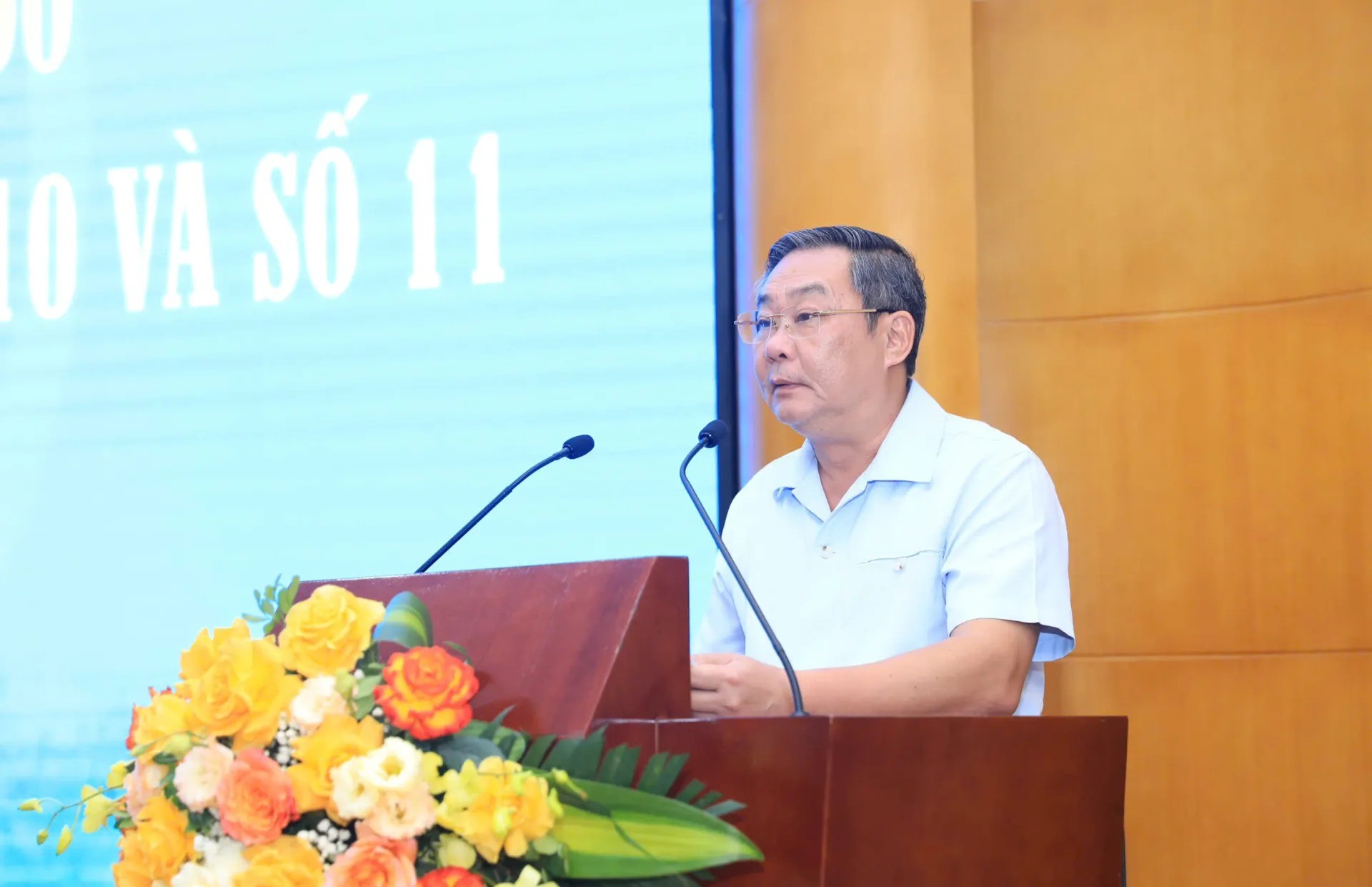 Ủy viên Ban Thường vụ Thành ủy, Phó Bí thư Thường trực Đảng ủy, Phó Chủ tịch Thường trực UBND TP Hà Nội Lê Hồng Sơn phát biểu tại lễ phát động
