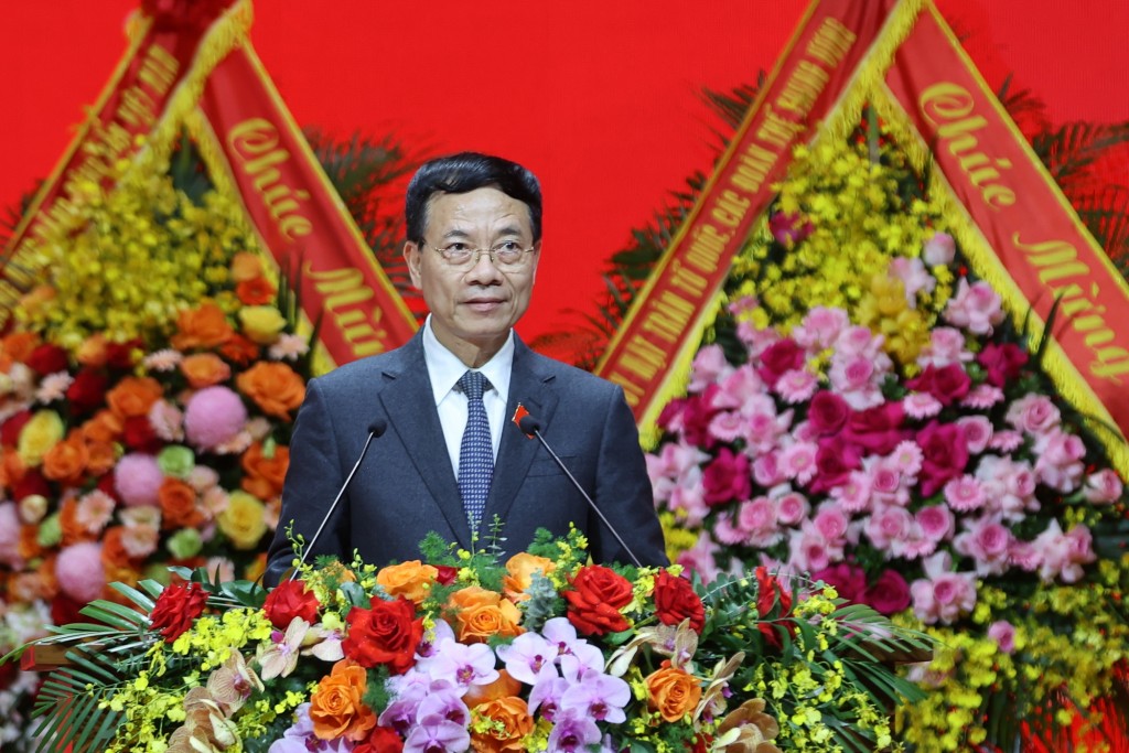 Ủy viên Trung ương Đảng, Bộ trưởng Bộ KH&CN Nguyễn Mạnh Hùng phát biểu tham luận tại Đại hội Đảng bộ Chính phủ - Ảnh: VGP/TG Ủy viên Trung ương Đảng, Bộ trưởng Bộ KH&CN Nguyễn Mạnh Hùng phát biểu tham luận tại Đại hội Đảng bộ Chính phủ - Ảnh: VGP/TG