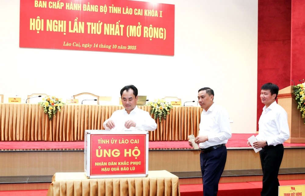 Lào Cai phát động ủng hộ đồng bào bị thiệt hại bởi thiên tai