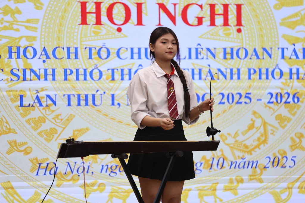 Không chỉ học giỏi, học sinh Thủ đô còn rất tài năng trong âm nhạc, nghệ thuật