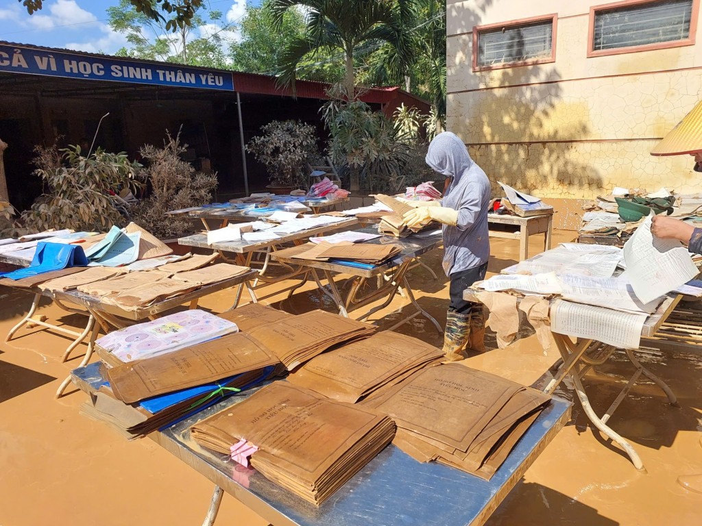 Trường Tiểu học Yên Bình Lạng Sơn thiệt hại lớn vì bão_1