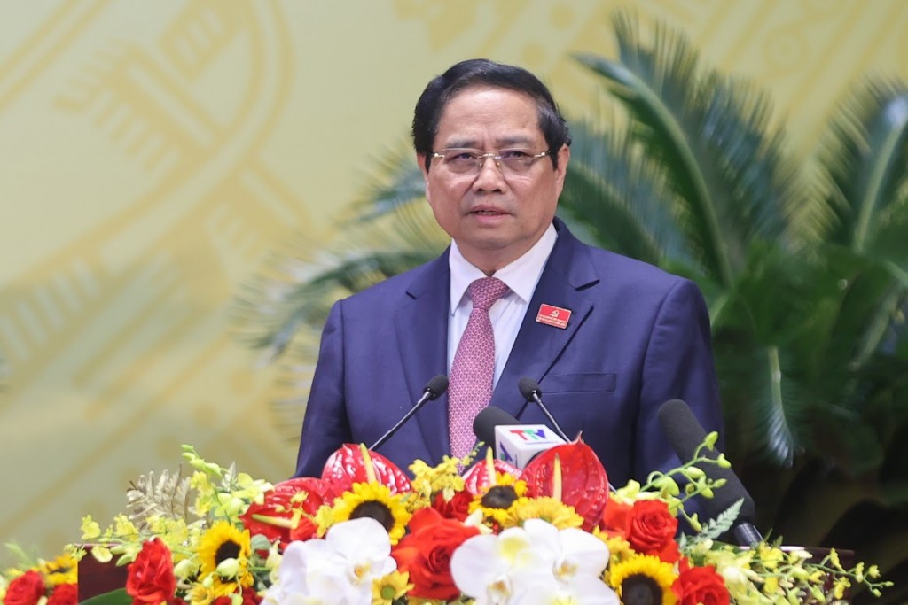 Thủ tướng nhấn mạnh 5 nhiệm vụ trọng tâm trong giai đoạn phát triển mới - Ảnh: VGP/Nhật Bắc