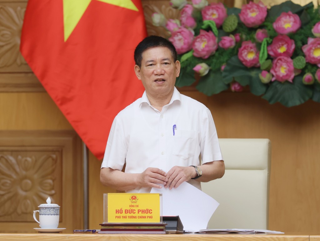 Phó Thủ tướng Hồ Đức Phớc: Công tác phòng, chống rửa tiền là nhiệm vụ thường xuyên, có ý nghĩa hết sức quan trọng, không chỉ để ngăn chặn tham nhũng, buôn lậu, các hành vi bất hợp pháp mà còn để thúc đẩy kinh tế phát triển minh bạch, bền vững - Ảnh: VGP/Trần Mạnh