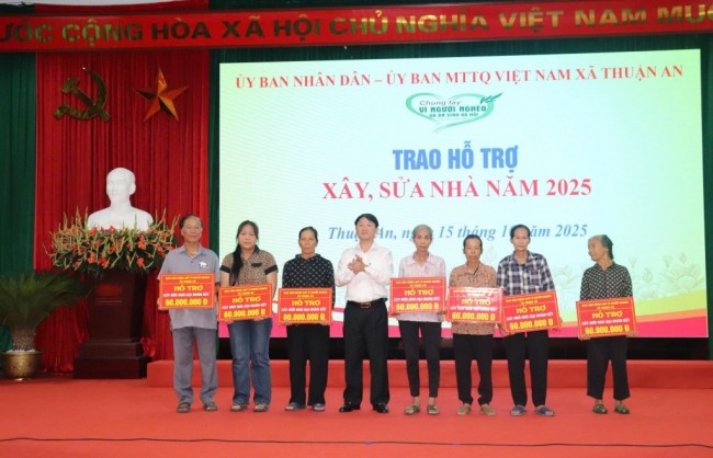 Xã Thuận An phát động tháng cao điểm "Vì người nghèo" và an sinh xã hội