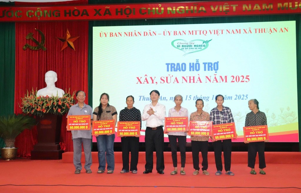 Xã Thuận An phát động tháng cao điểm "Vì người nghèo" và an sinh xã hội