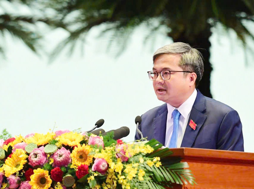 Phó Chủ tịch UBND thành phố Hà Nội Trương Việt Dũng phát biểu tham luận tại Đại hội