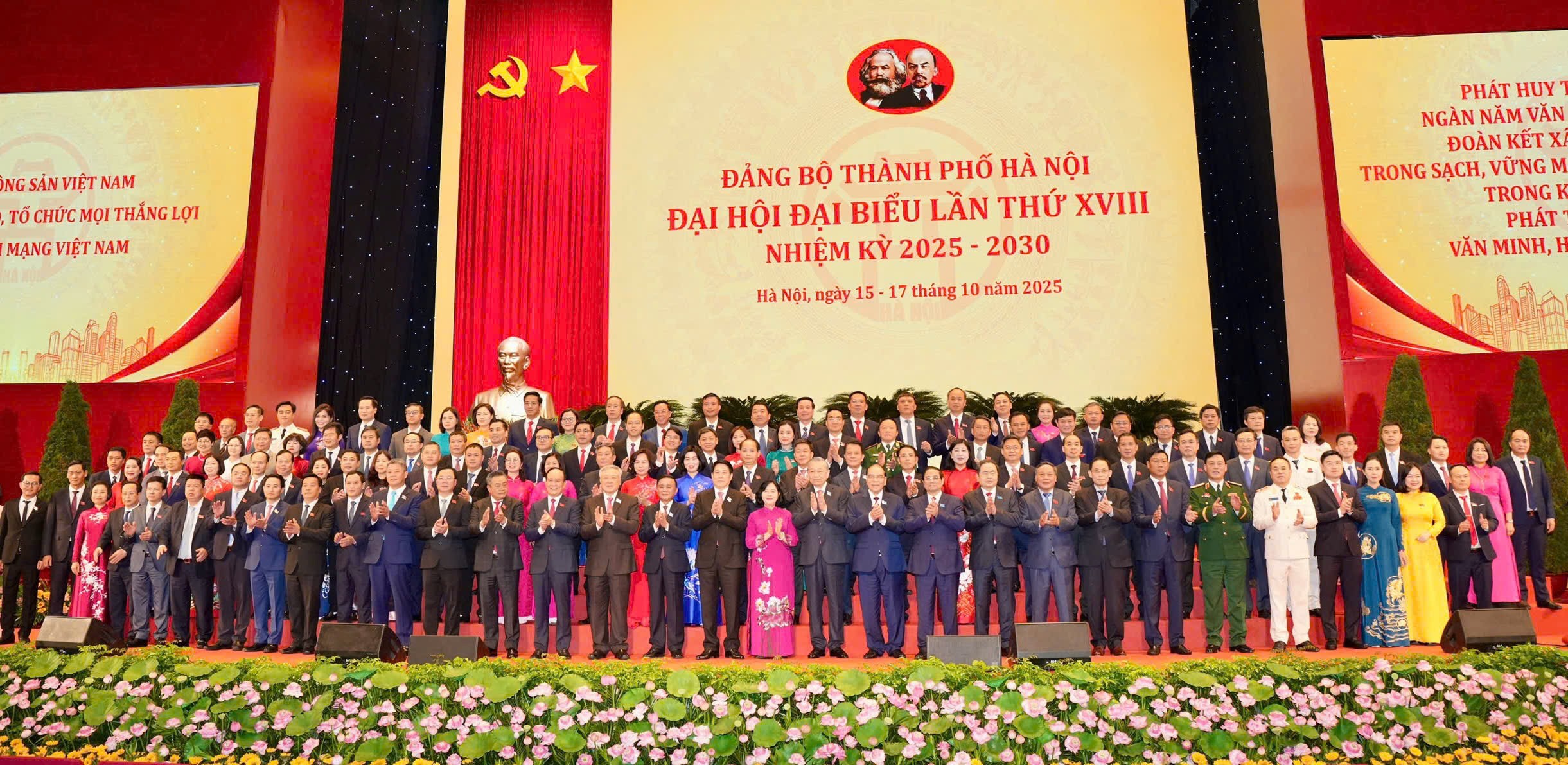 Danh sách 75 Ủy viên Ban Chấp hành Đảng bộ TP Hà Nội khóa XVIII, nhiệm kỳ 2025-2030