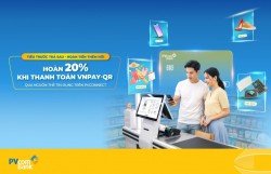 PVcomBank hoàn 20% cho giao dịch VNPAY-QR từ thẻ tín dụng