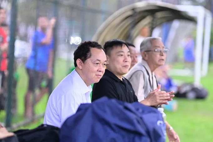 Chủ tịch CLB Becamex TPHCM Hồ Hồng Thạch dự khán trận chung kết Becamex Group Cup 2025.